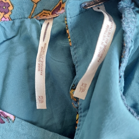 NWOT Free People Talia set in Aegean XSmall - Picture 5 of 5